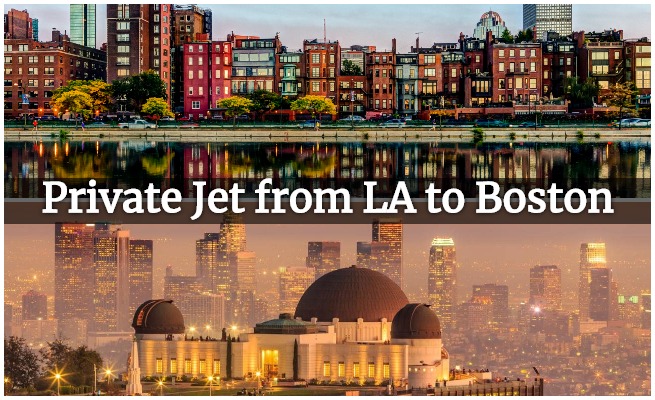 charter flights from Los Angeles to Boston