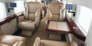 Cessna Caravan & C208 cabin interior for Los Angeles charter
