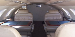Cessna Citation CJ1 cabin interior for Los Angeles charter
