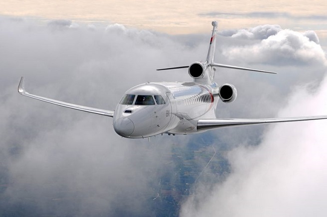 Dassault Falcon 8x long range jet view 1 for Los Angeles charter
