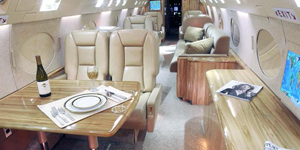 Gulfstream 2 / IIB / II-SP cabin interior for Los Angeles charter