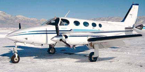Cessna 340 piston aircraft for Los Angeles private jet charter
