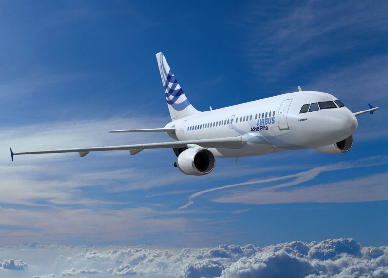 Airbus A318 Elite VIP airliner view 3 for Los Angeles charter