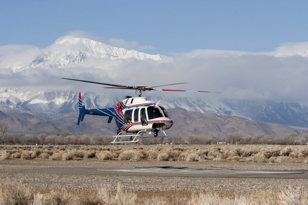 Bell 407 helicopter view 3 for Los Angeles charter