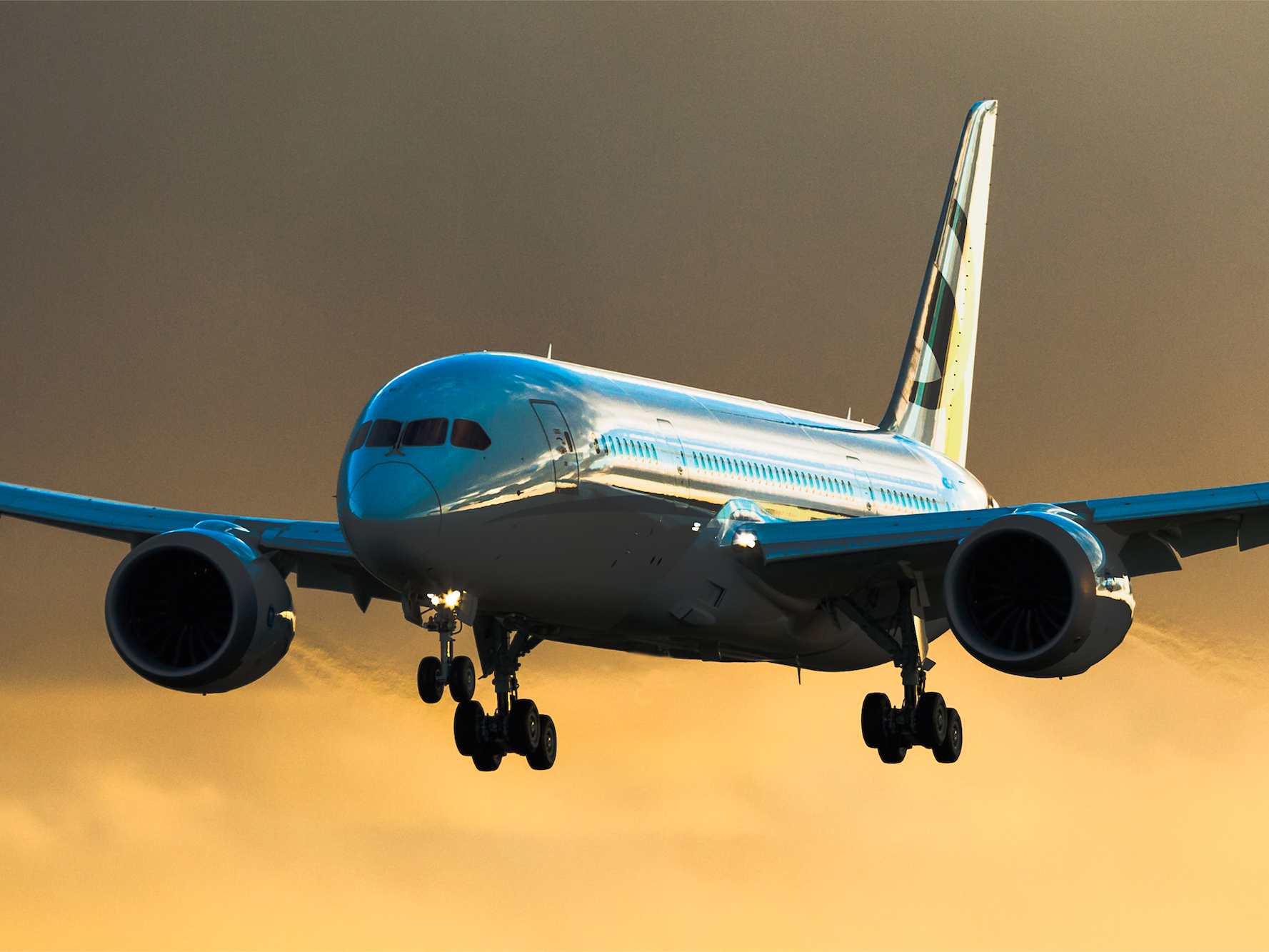 Boeing Business Jet (BBJ) exterior for Los Angeles charter