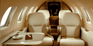 Cessna Citation Bravo cabin interior for Los Angeles charter