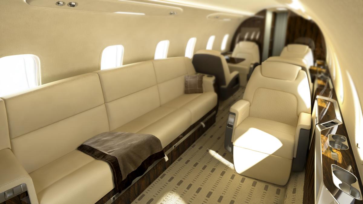 Bombardier Challenger 350 super midsize jet view 1 for Los Angeles charter