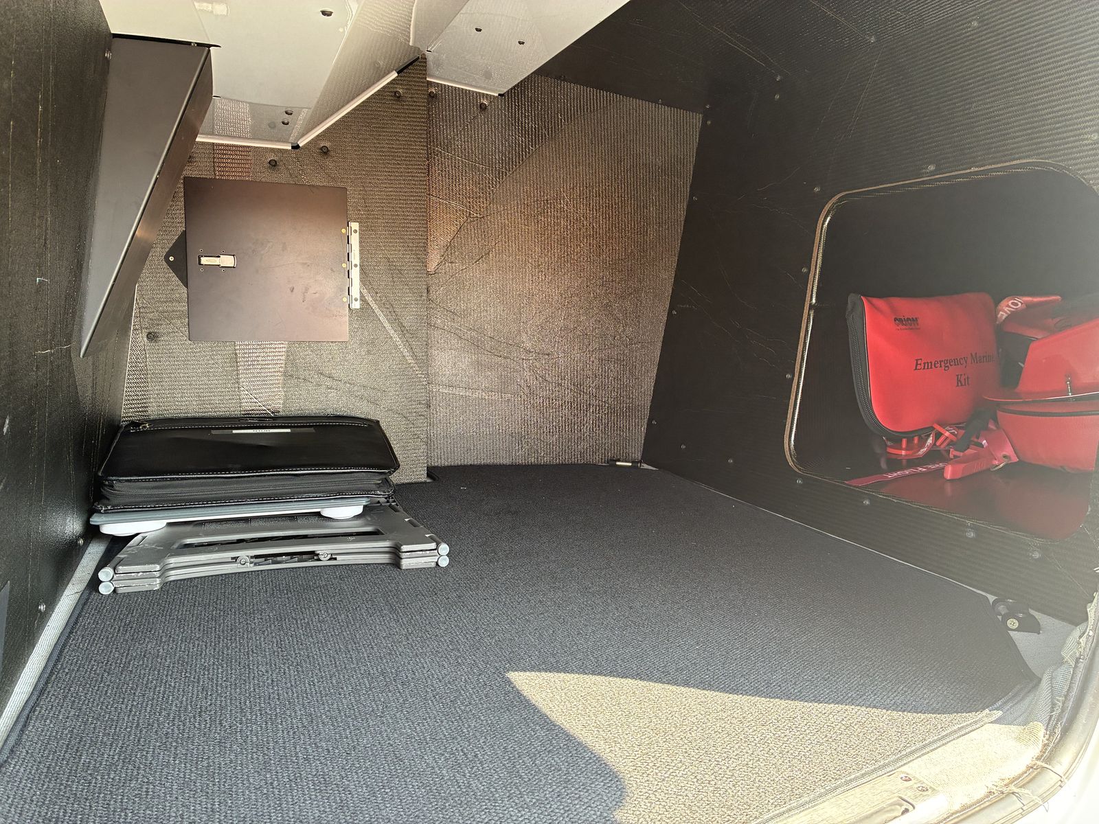 Cirrus Vision Jet SF50 baggage compartment for Los Angeles charter