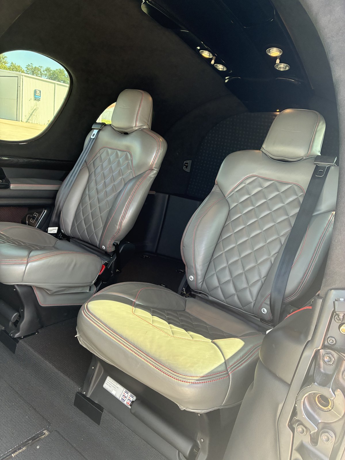 Cirrus Vision Jet SF50 cabin seating for Los Angeles charter