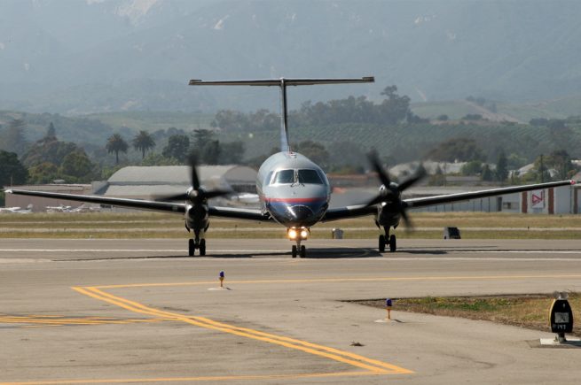 Embraer EMB-120 Brasilia cargo aircraft view 3 for Los Angeles charter