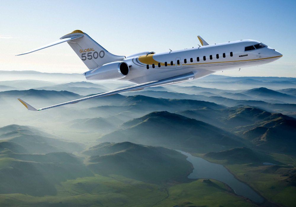 Global 5500 long range jet view 3 for Los Angeles charter