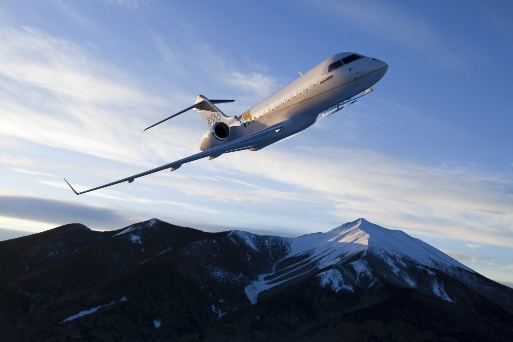 Global Express long range jet view 3 for Los Angeles charter