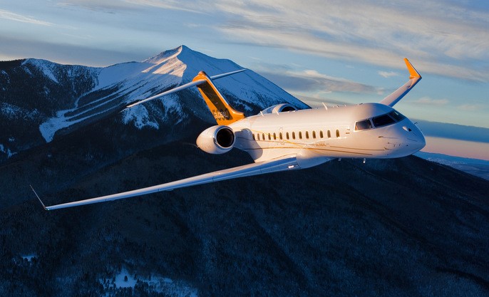 Global Express long range jet view 4 for Los Angeles charter