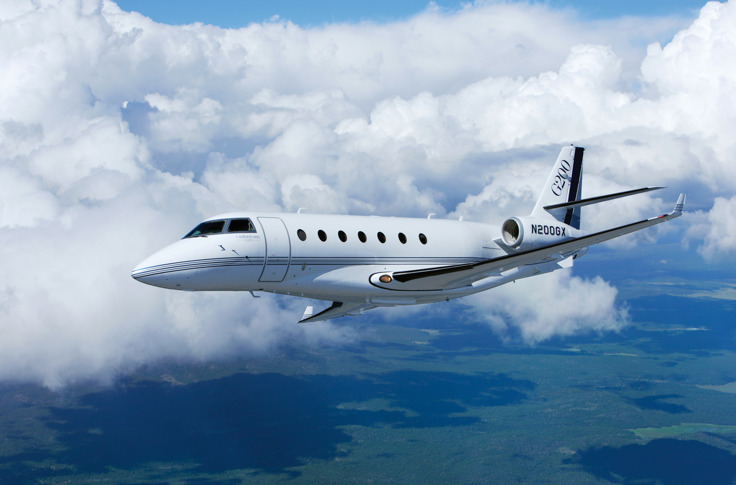 Gulfstream G200 super midsize jet for Los Angeles private jet charter