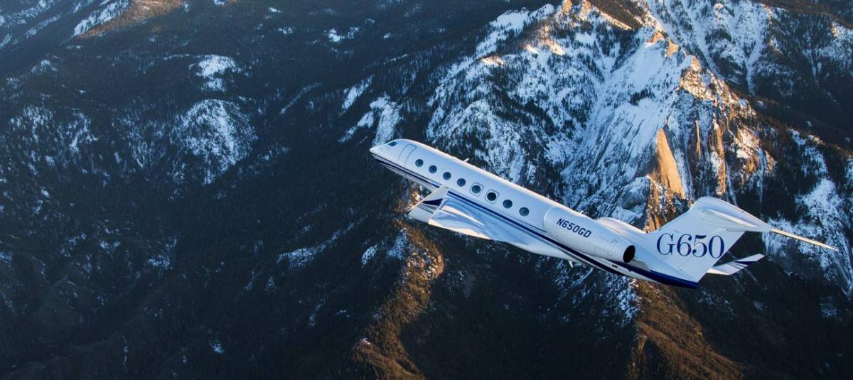 Gulfstream G650 / G6 long range jet view 1 for Los Angeles charter