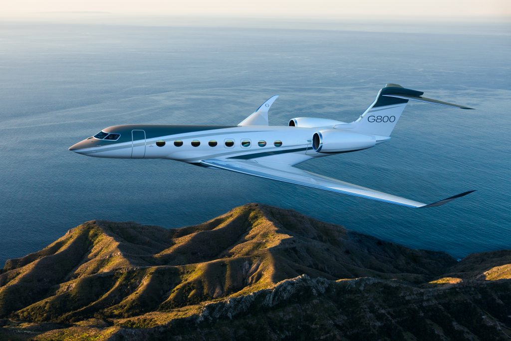 Gulfstream G800 long range jet for Los Angeles private jet charter