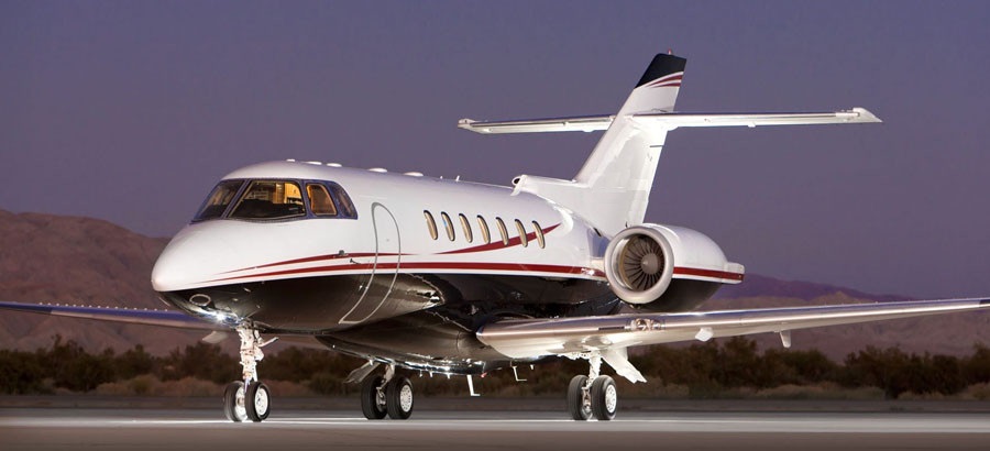Hawker 1000 super midsize jet view 3 for Los Angeles charter