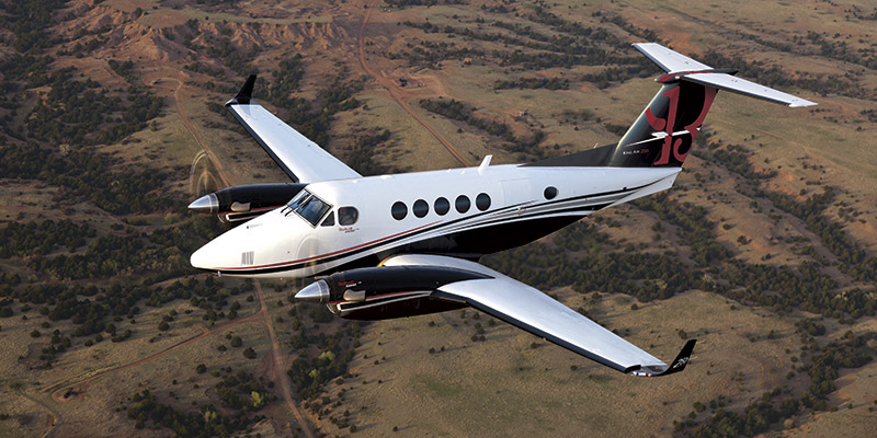 Beechcraft King Air 250 turboprop view 1 for Los Angeles charter