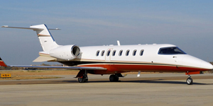 Learjet 45 super light jet view 2 for Los Angeles charter