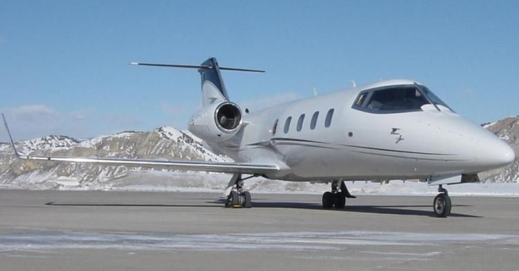 Learjet 55 midsize jet view 3 for Los Angeles charter