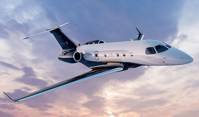 Embraer Legacy 450 midsize jet for Los Angeles private jet charter