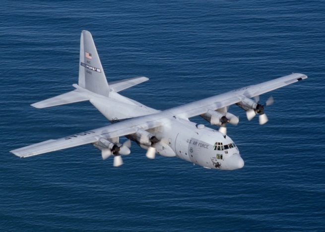 Lockheed C-130 Hercules cargo aircraft for Los Angeles private jet charter