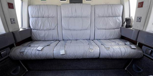 Sikorsky S-76 cabin interior for Los Angeles charter